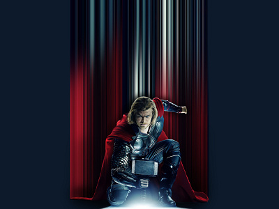 Thor Pixel Stretch avengers joe cavazos marvel photoshop pixel stretch thor