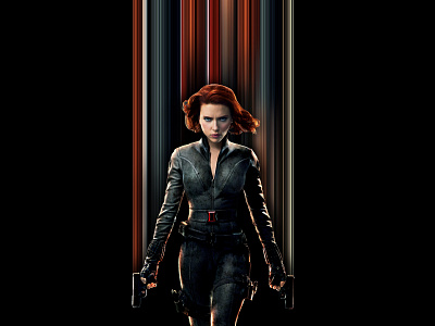 Black Widow Pixel Stretch