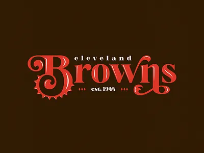 Cleveland Browns browns cleveland cleveland browns font football hand lettering nfl ohio type typography