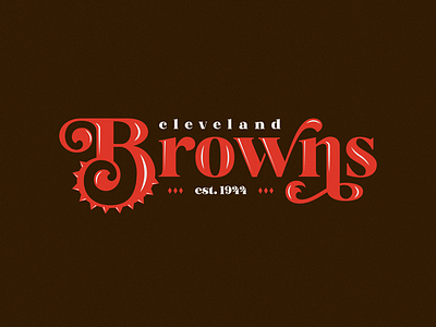 Cleveland Browns browns cleveland cleveland browns font football hand lettering nfl ohio type typography