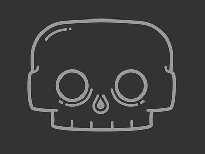 Skull graphic icon skull
