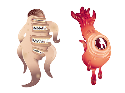 Monsters Gallery Part 1 character design illustration monster