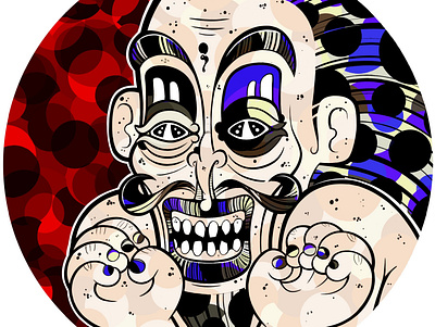 Cheetah pt2 art cartoon character character design design geometry illustration monster portrait vector
