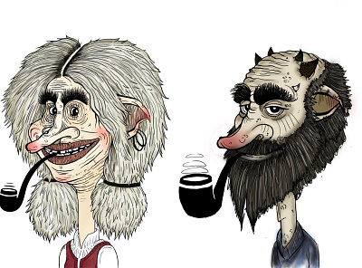 Trolls 2 art character design illustration monster portrait