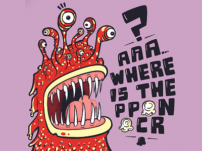 Who Ate My Popcorn? art character design illustration monster vector