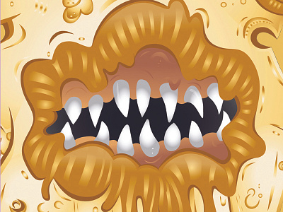 Monster Mouth art character design detail illustration monster vector