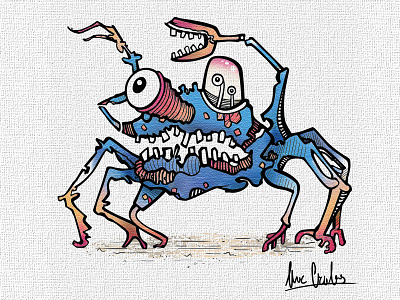 Mr. Crab :+) art character color crab design illustration sea