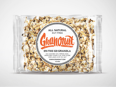 Granola Packaging design granola handmade lettering logo oats packaging pen script sketch