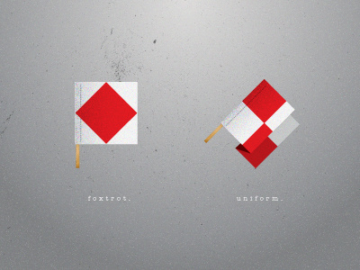 Foxtrot - Uniform design icon icons illustration
