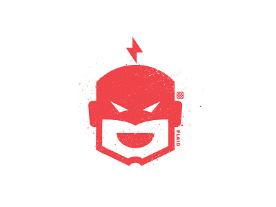 Hero Icon bolt design hack hero icon illustration red superhero white