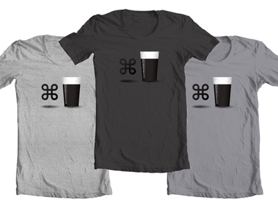 Command Beer Submission beer black design grey greyscale illustration screenprint texture tshirt white