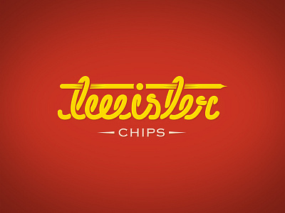 Twister Chips logo branding chips lettering logo twister type