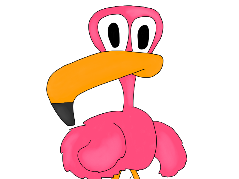 tumblr flamingo cartoon