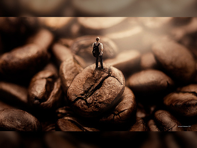 Start of the Day coffee digitalart graphicdesign modern photomanipulation visualart wallpaper