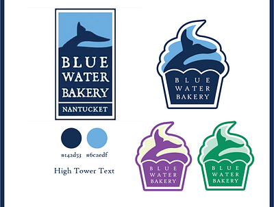 Splash of Sweetness 2d bakery cupcake graphic design illustrator logo nantucket redesign vector whale