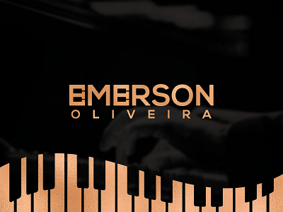 Emerson Oliveira - Pianista Performance brand brand design brand identity branding design logo logo design logotyoe music teacher