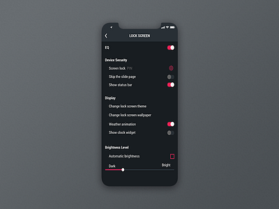 DailyUI 007 - Settings app design challenge control daily daily ui dashboard design interface settings ui ui challenge uiux