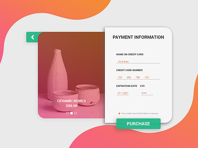 DailyUI 002 - Credit Card Checkout (Rebound)