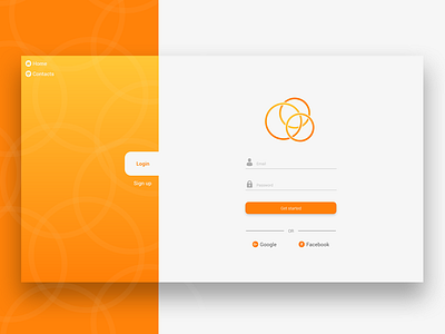 Orange Login Page