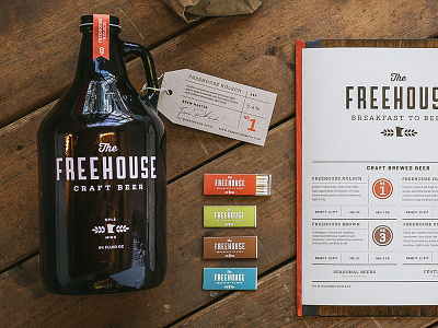 Freehouse beer branding freehouse logo restaurant