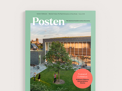 Posten Cover Design branding graphic design minneapolis museum print swedish typography