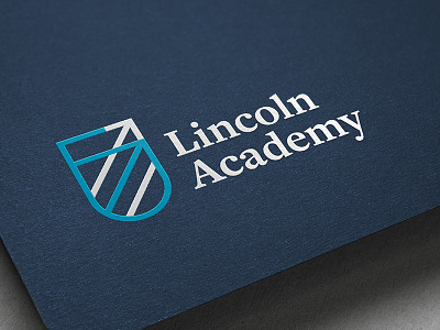 Lincoln Academy branding logo school type
