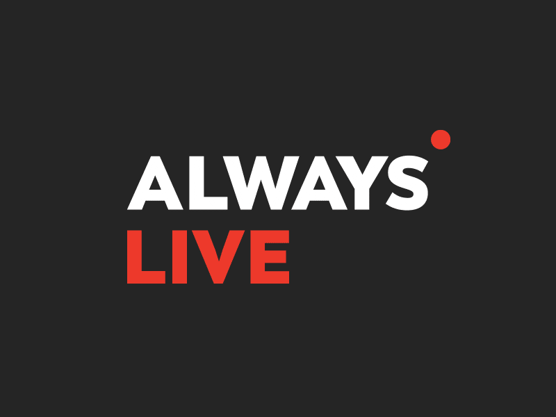 Always Live Logo branding logo typography