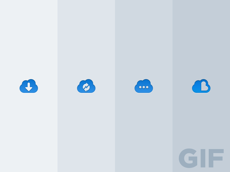 Cloud Loading Icons