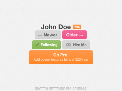 Mattte Butttons userstyle browser button buttons css customization dribbble modification userstyle