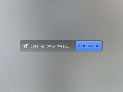 Subscribe Field address black blue button dark email field form freebie input inset mail newsletter psd rebound submit subscribe text web