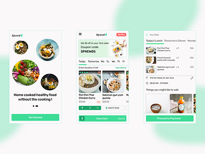 Spood food ordering as a routine app bangalore bengaluru food app healthy food healthy lifestyle iphone ui designs ux design