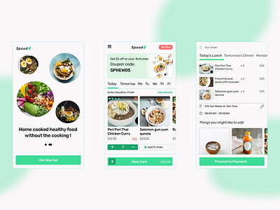 Spood food ordering as a routine app