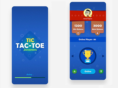 Tic-tac-toe Game design android behance development game graphics logo ludo tournament uiux