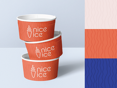 Nice Ice Packaging branding illustration mockup