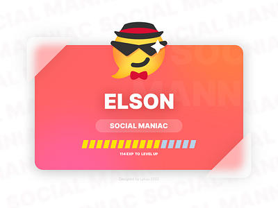 Communication Grade Card - Social Maniac app bubble card design emoji grade graphic design illustration logo medal ui vip