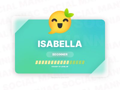 Communication Grade Card - Beginner app branding bubble card design emoji grade graphic design illustration logo medal ui vip