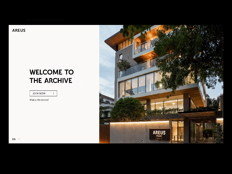 ARCHIVE. Designer Hub. Welcome animation architecture archive branding club design designer hub interior layout teamwork ui uiux web website