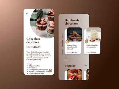 Homemade pastry ordering app branding graphic design ui