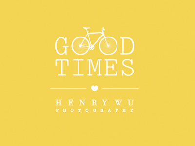 Good Times Wedding Photography bicycle bike fun logo photography romantic wedding