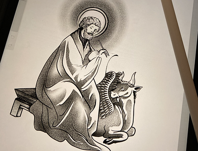 Saint Luc illustration bookcoverdesign draw illustration procreate