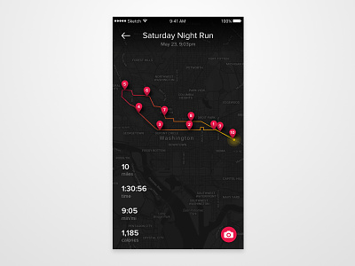 Daily UI #20 – Location Tracker app daily ui ios location tracker mobile running