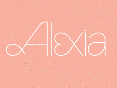 ALEXIA alexia atrokhau clean crisp flat heart letter lettering minimal simple type typography