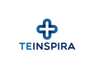 TEINSPIRA atrokhau blue circle clean crisp flat flat ui pro logo logotype minimal minimalist simple