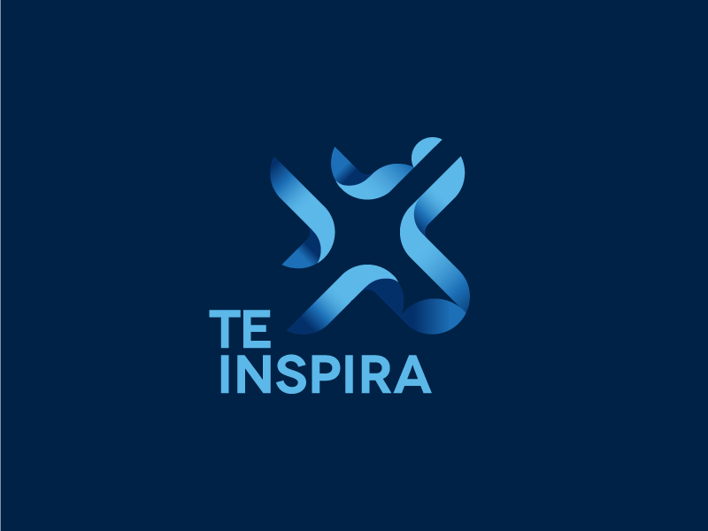 TEINSPIRA minimalist flat ui pro flat blue clean logotype atrokhau circle crisp logo simple minimal
