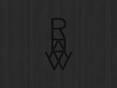 RHAW atrokhau black branding crisp dark geometric gray lettering logo logotype minimal simple