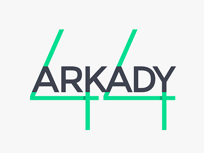 Arkady 44 atrokhau cartoon character clean crisp design flat flat ui pro logo mascot minimal minimalist simple