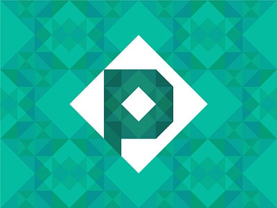 PIXMOB atrokhau clean crisp design flat geometry green sea logo minimal minimalist simple turquoise