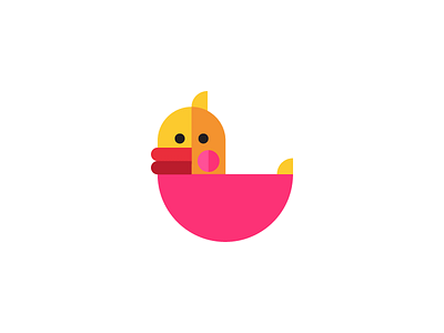 Kwak atrokhau cartoon character clean crisp design duck flat logo mascot minimal minimalist simple