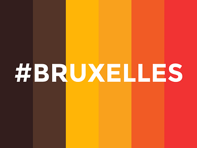 BRUSSELS atrokhau belgique belgium brussels bruxelles clean crisp flag flat minimal minimalist multicolor