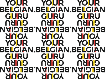 Your Belgian Guru atrokhau background branding clean creative crisp custom design digital flat geometric illustration logo logotype minimal minimalist simple type typography vector
